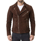 Armand Brown Suede Leather Jacket