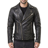 Armand Black Biker Leather Jacket