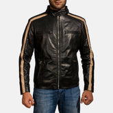 Jack Biker Jacket Made From Black Leather