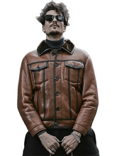 Airborne Classic, Tan Shearling B3 Bomber Jacket with Vintage Leather Charm