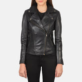 UrbanEdge Women Black Leather Moto Jacket