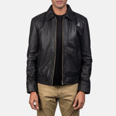 Fireline Bold Black Leather Street Jacket