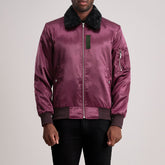 Clyde B-15 Bomber Jacket In Maroon