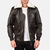 G-1 Aviator Brown Leather Bomber Jacket