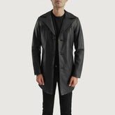 Brawnton Coat Made From Black Leather