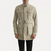 Dolf Suede Jacket In Off-White