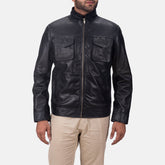 Maurice Leather Jacket In Black