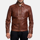 Fireline Bold Brown Leather Street Jacket