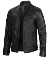 Steelcurve Ride Black Mens Contour Street Leather Jacket
