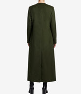 Rosario Women's Long Olive Green Wool Coat