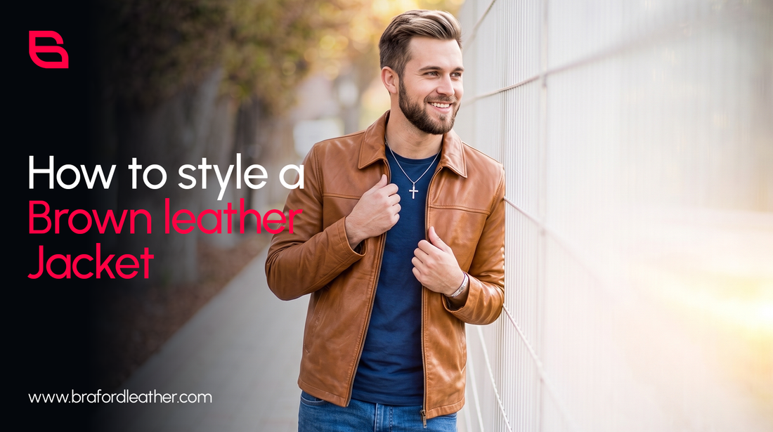 How to Style a Brown Leather Jacket