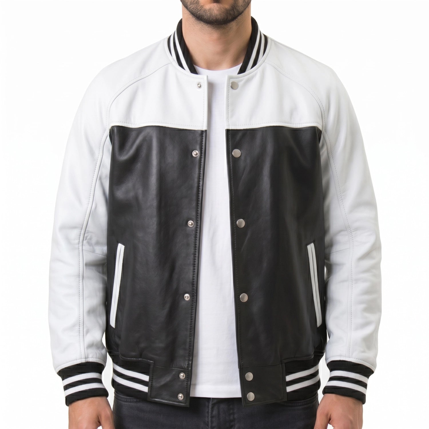 Leather Varsity Jacket