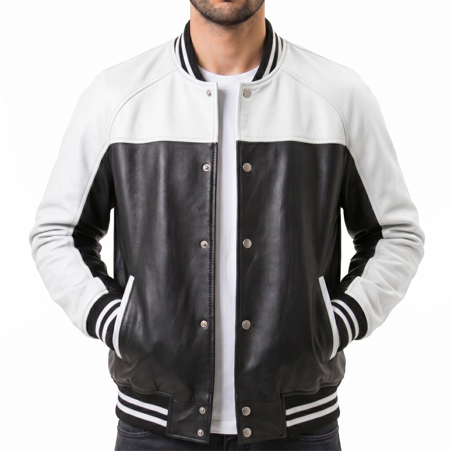 Leather Varsity Jacket