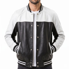 Leather Varsity Jacket