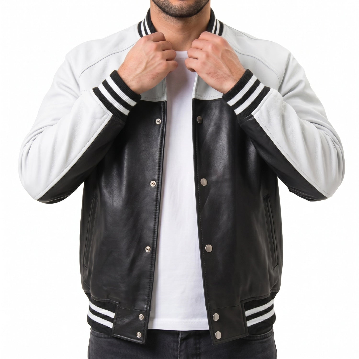 Leather Varsity Jacket