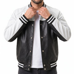 Leather Varsity Jacket