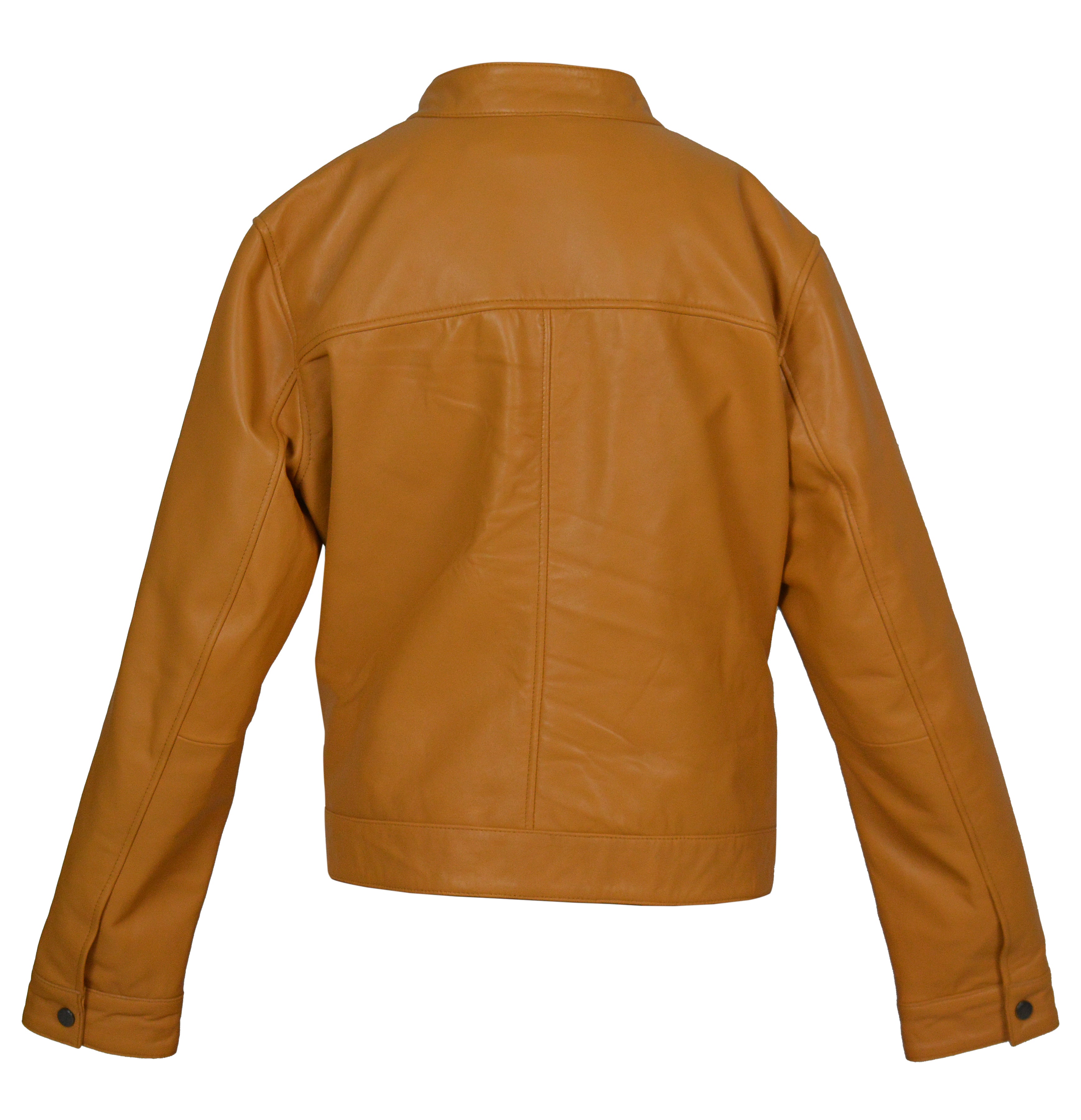 Pelle Pelle Camel Brown Leather Jacket for Women