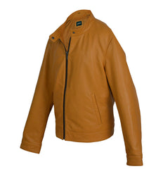 Pelle Pelle Camel Brown Leather Jacket for Women