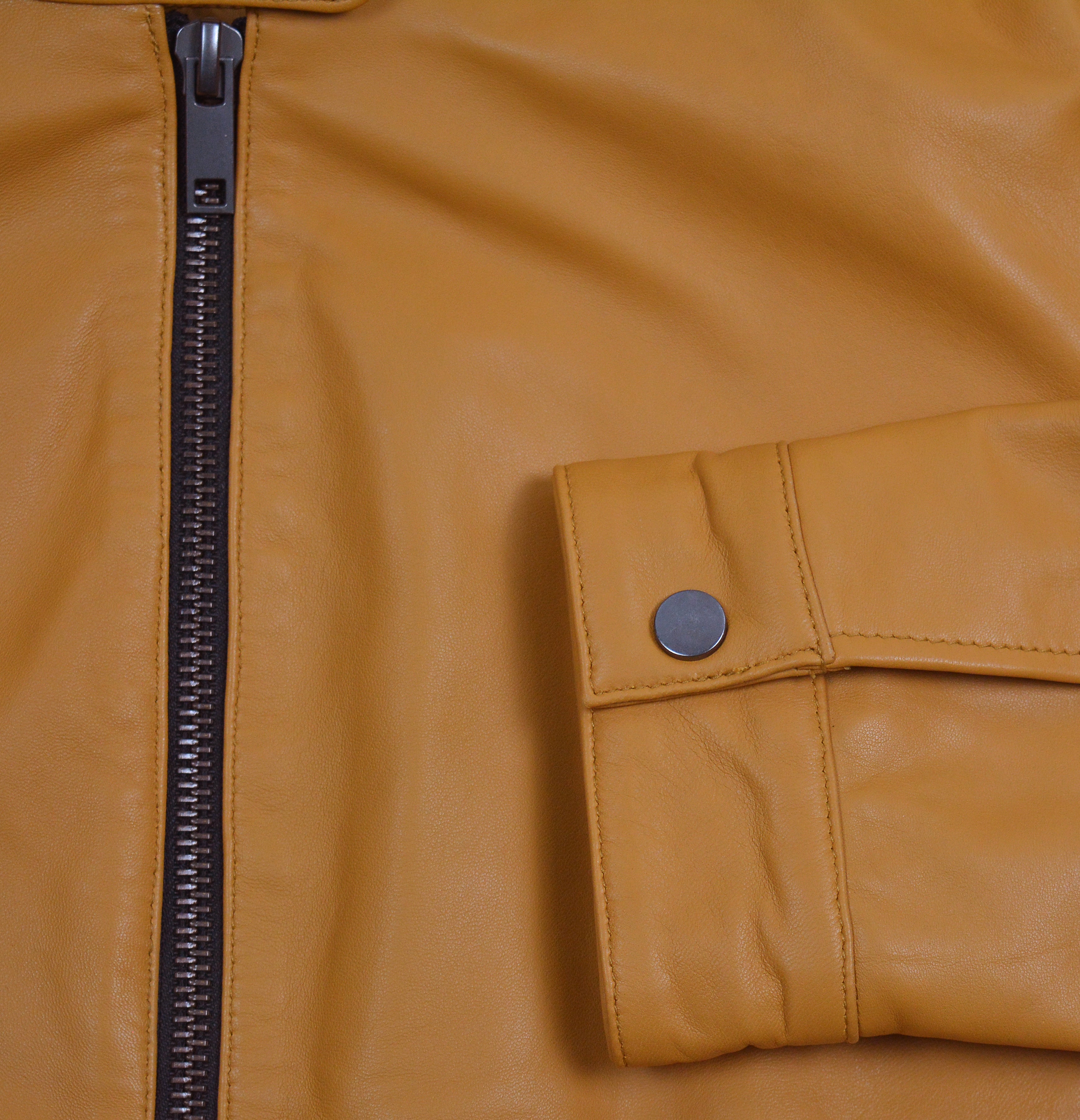 Pelle Pelle Camel Brown Leather Jacket for Women