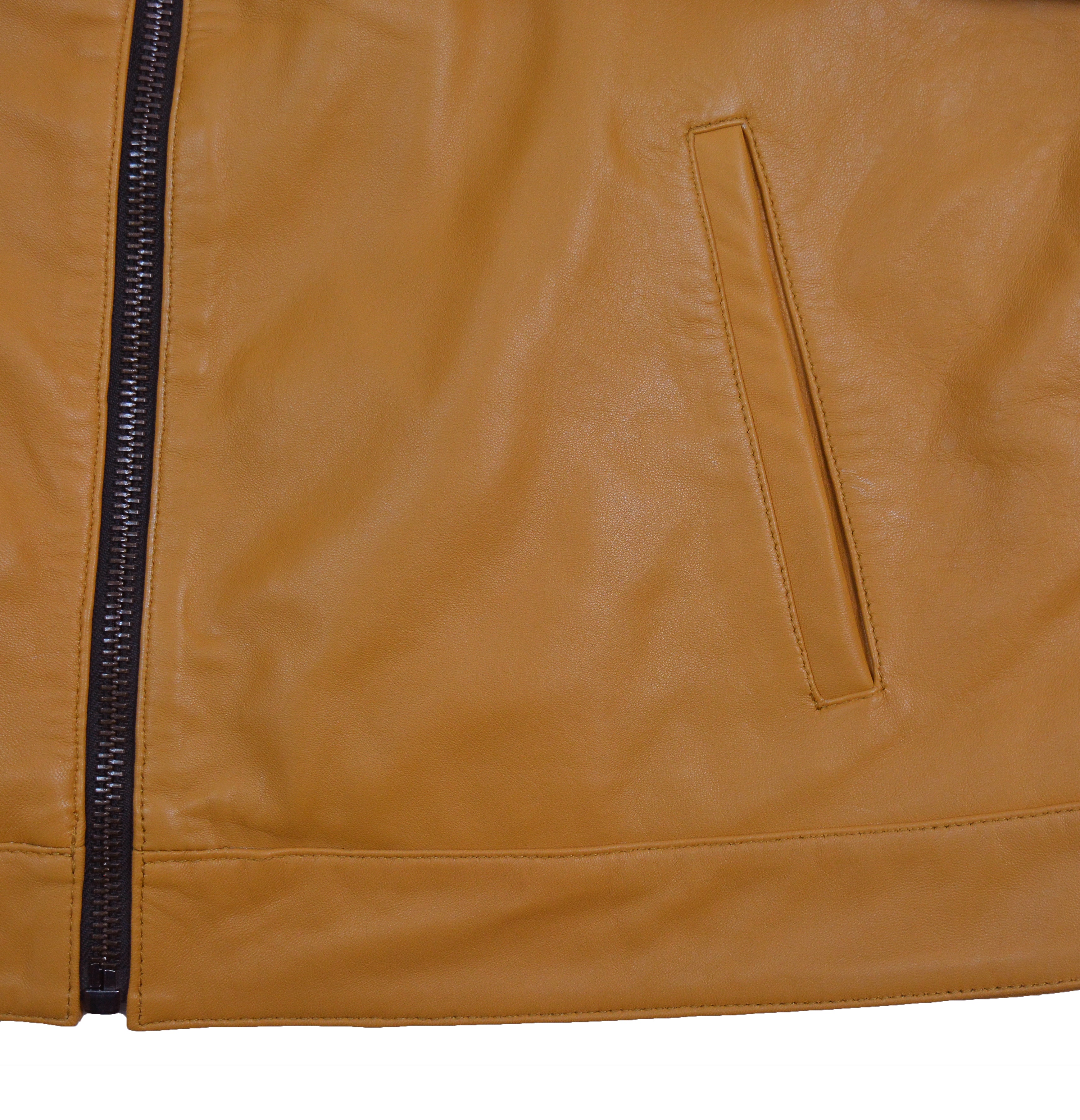 Pelle Pelle Camel Brown Leather Jacket for Women