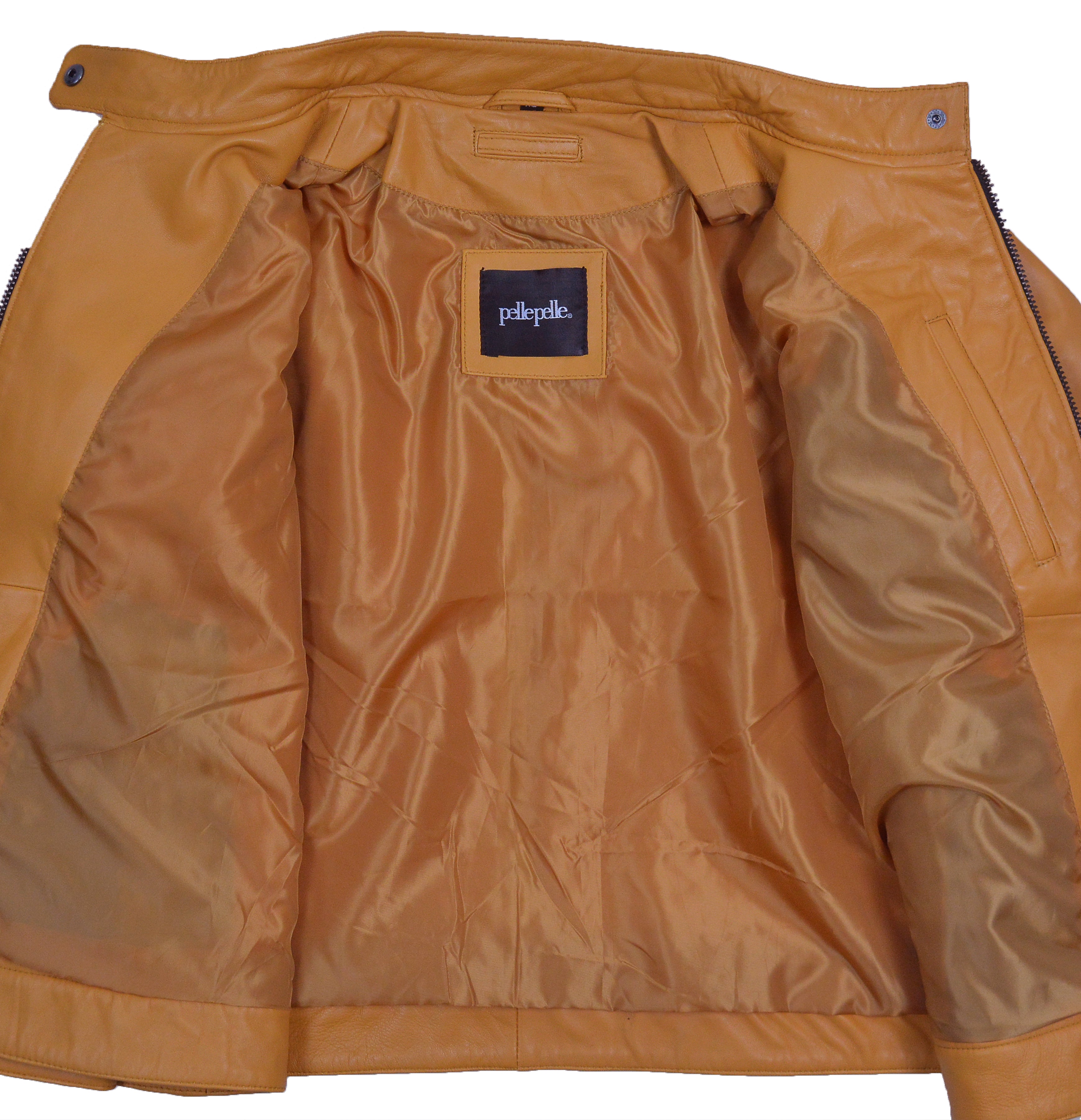 Pelle Pelle Camel Brown Leather Jacket for Women