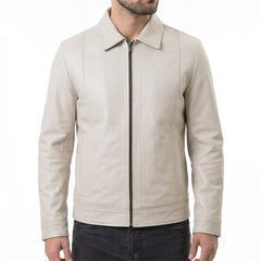 White Leather Jacket