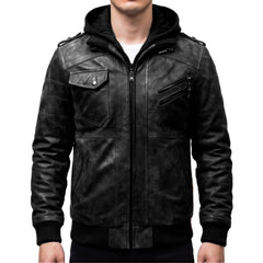 Titan Mens Black Leather