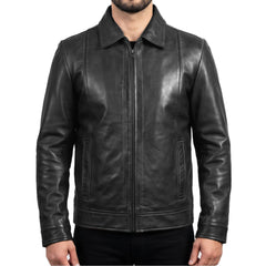 Black Leather Jacket for Men