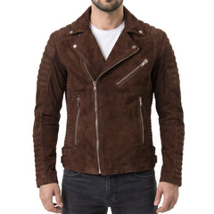 Armand Brown Biker Leather Jacket