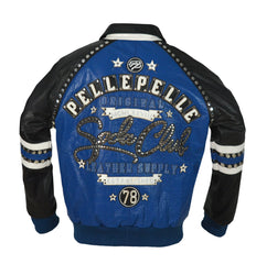 Pelle Pelle Blue Soda Club Leather Jacket