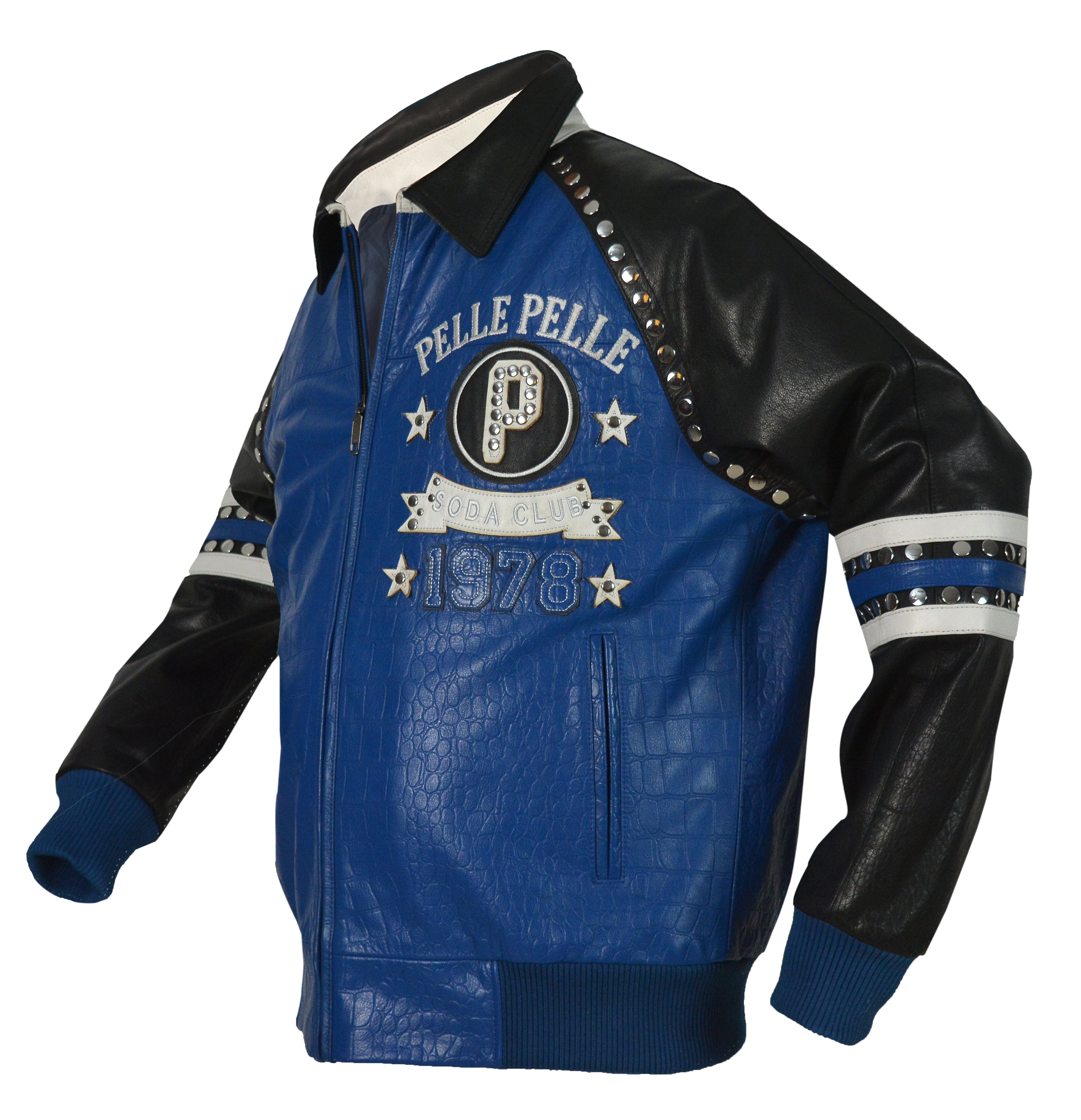 Pelle Pelle Blue Soda Club Leather Jacket