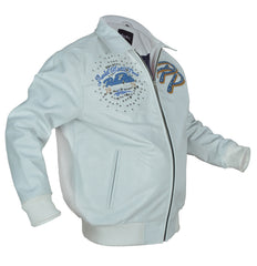 Pelle Pelle Greatest Of All Time White Real Leather Jacket