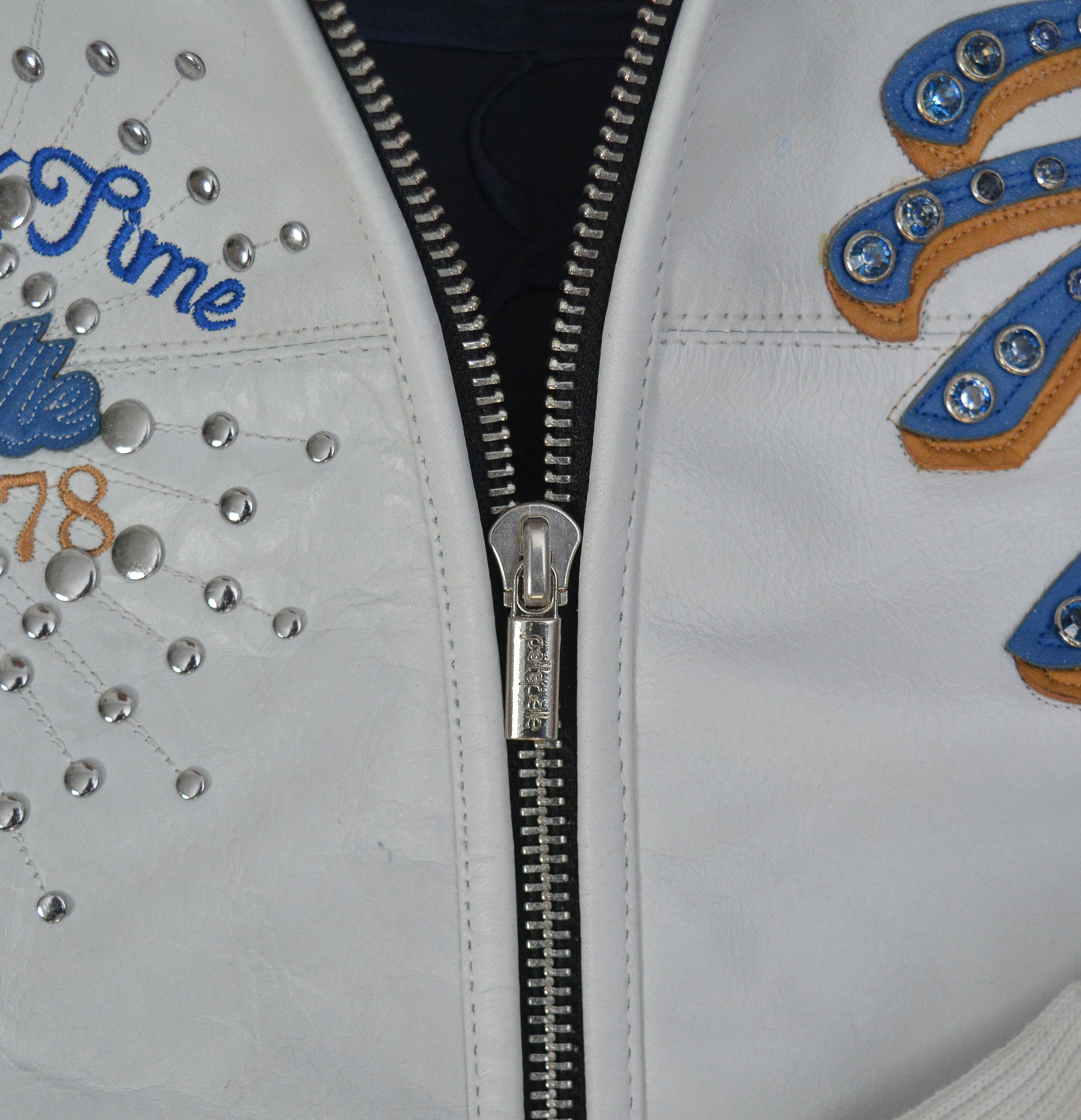 Pelle Pelle Greatest Of All Time White Real Leather Jacket