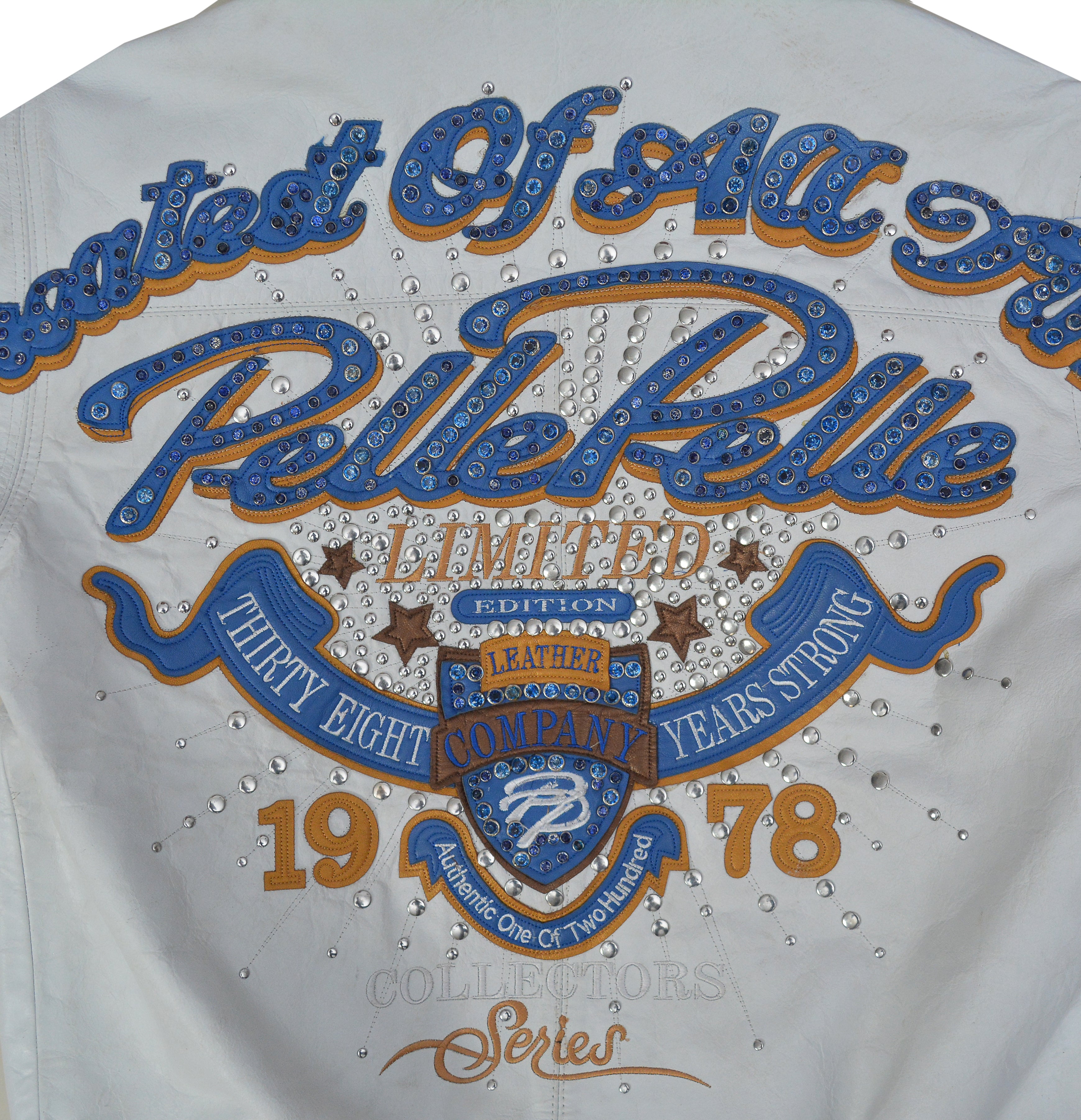 Pelle Pelle Greatest Of All Time White Real Leather Jacket