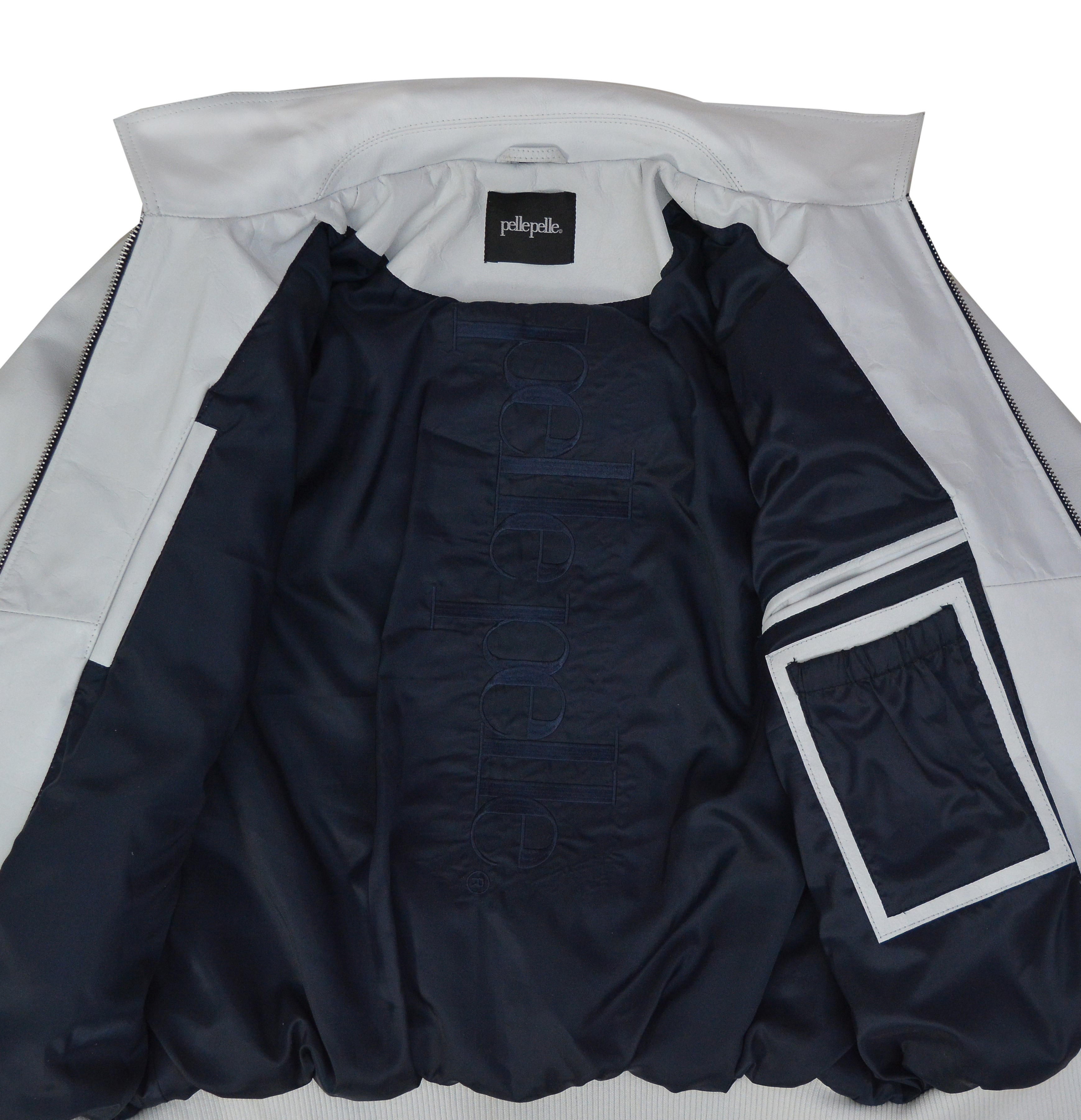 Pelle Pelle Greatest Of All Time White Real Leather Jacket