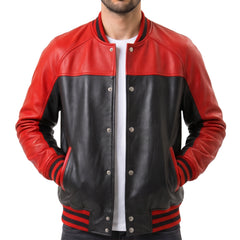 Leather Varsity Jacket