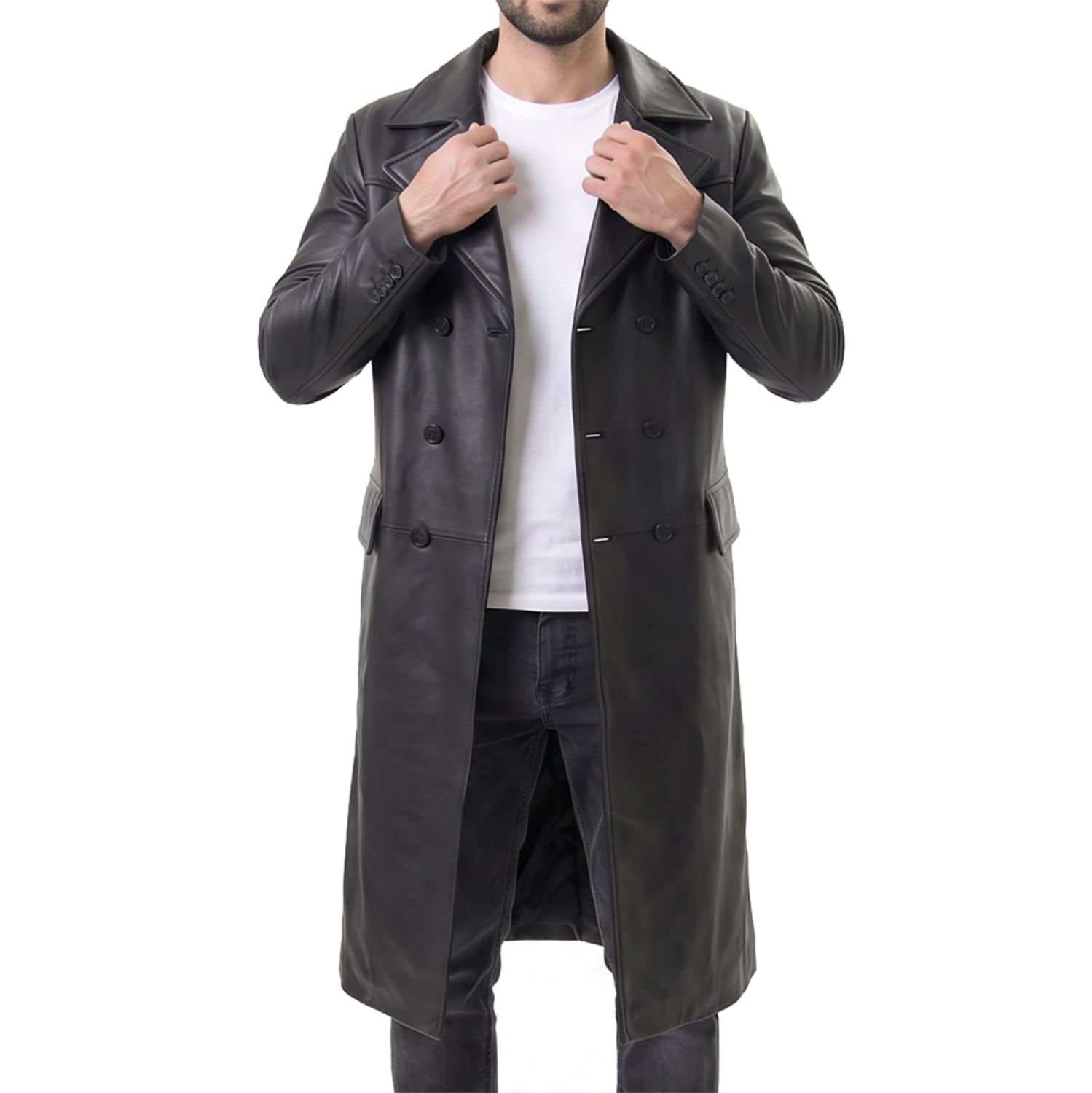 Men's Black Leather Coats