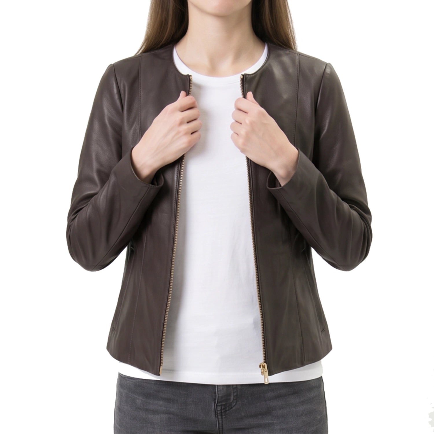 Women's Brown Leather jacket