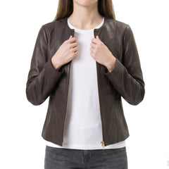 Women's Brown Leather jacket