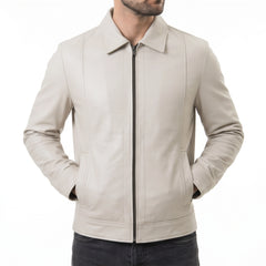 White Leather Jacket