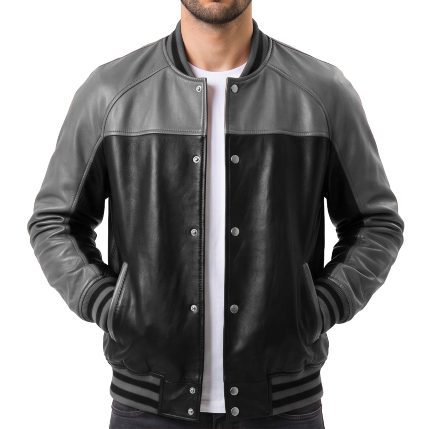 Leather Varsity Jacket
