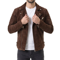 Armand Brown Biker Leather Jacket