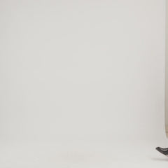 Elixir Collarless Leather Jacket In Beige