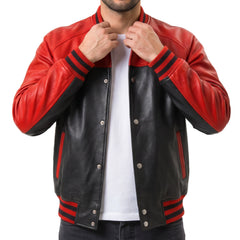 Leather Varsity Jacket