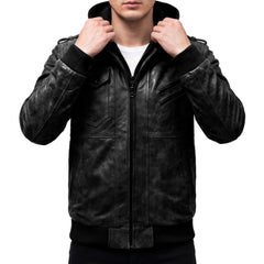 Titan Mens Black Leather