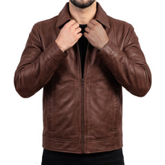 Light Brown Leather Jacket