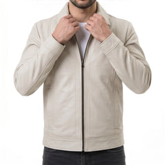 White Leather Jacket