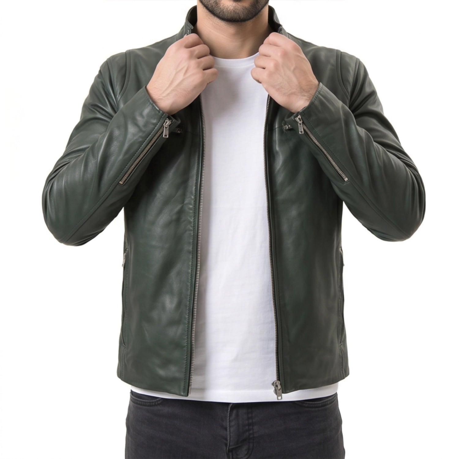 Green Leather Jacket