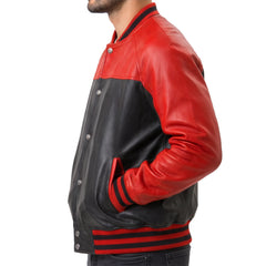 Leather Varsity Jacket