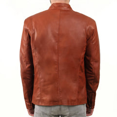 Tan - Brown Leather Jacket